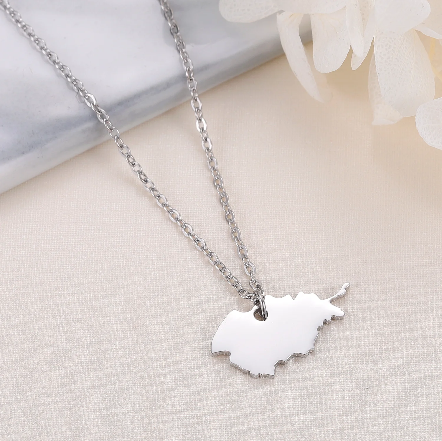 Afghanistan Map Necklace - Image 3