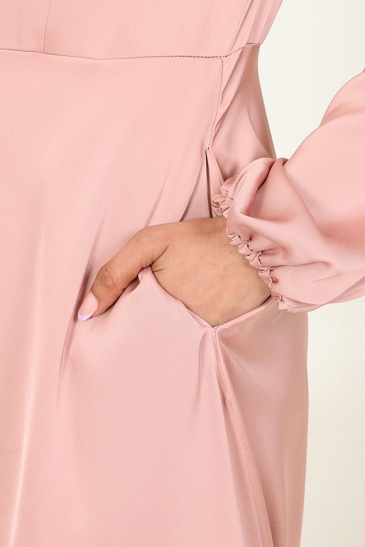 Amina Blush Pink Dress - Image 3
