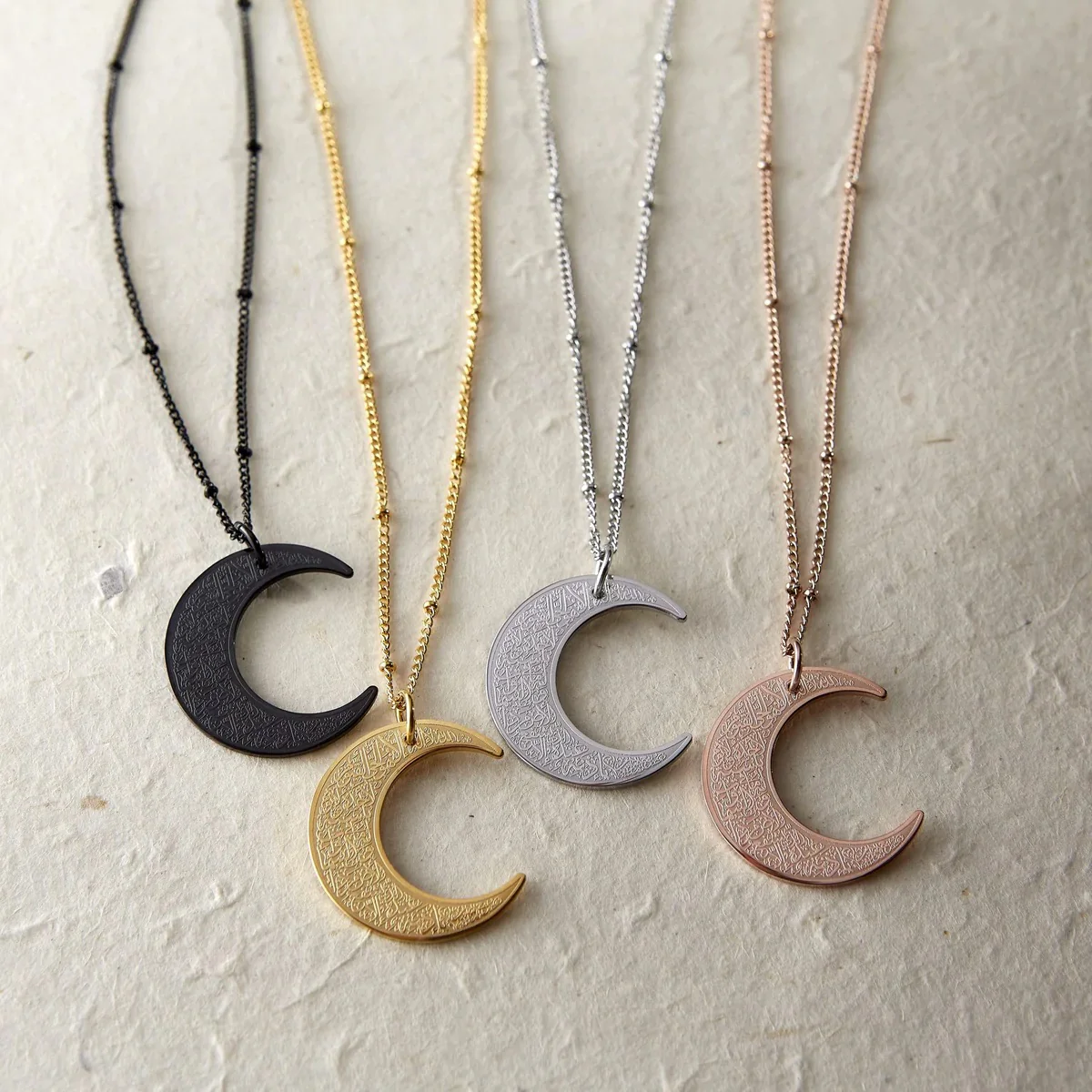 Ayatul Kursi Crescent Necklace - Image 5