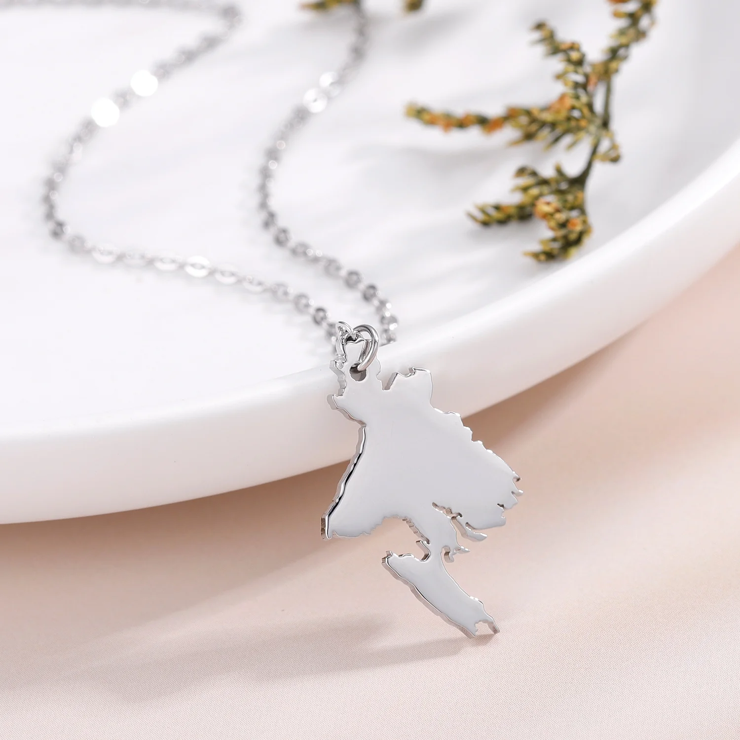 Bangladesh Map Necklace - Image 4