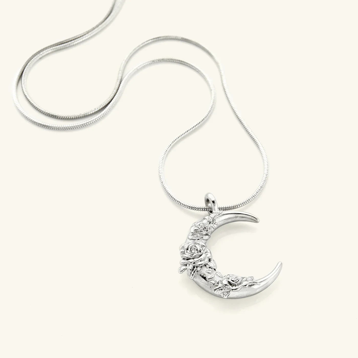 Damask Rose Crescent Necklace - Image 3