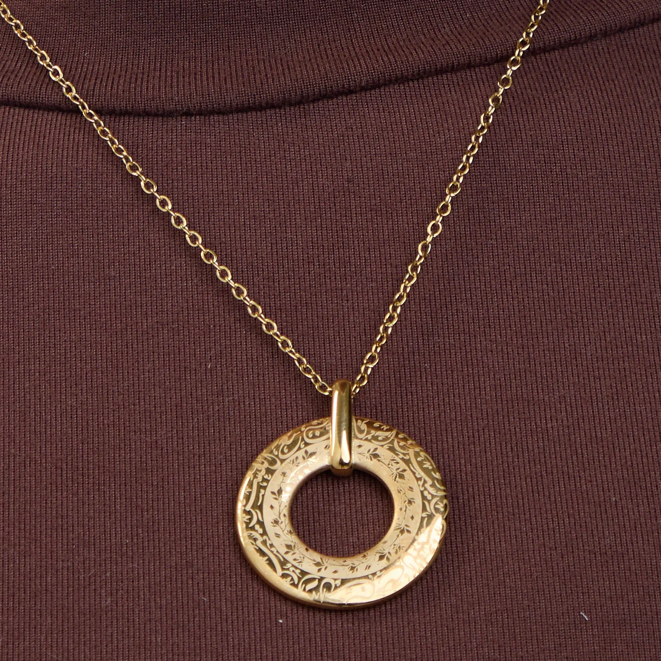 "Verily, with hardship comes ease" Golden Hour Ease Necklace - Image 2