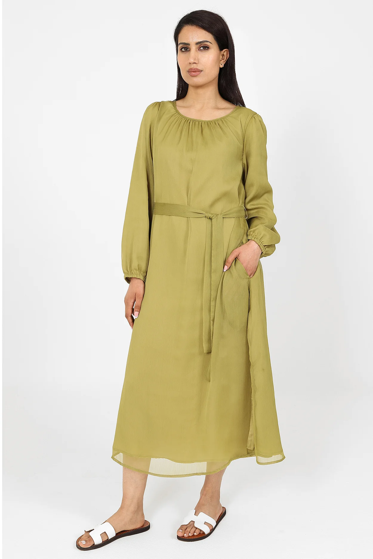 Humayra Green Dress - Image 3