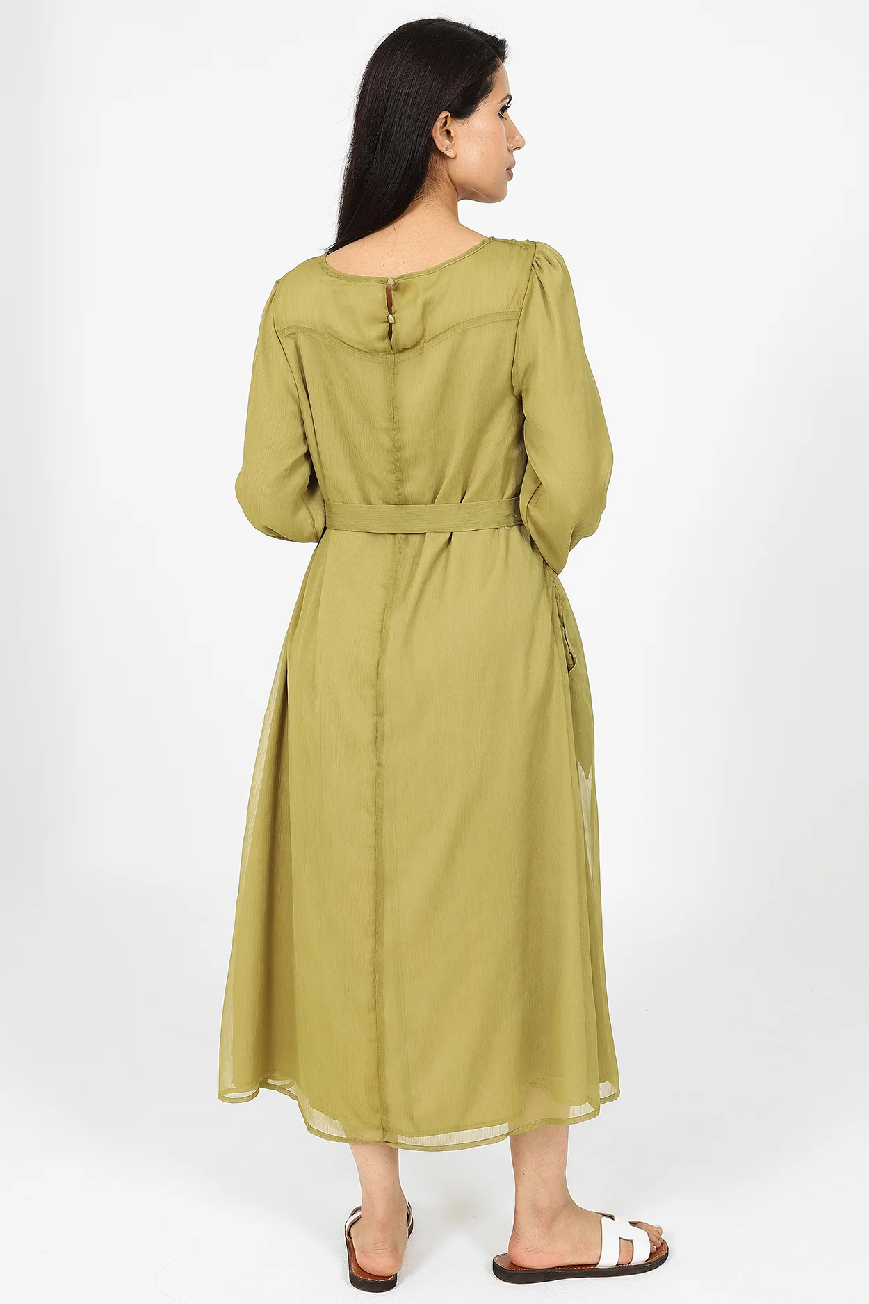 Humayra Green Dress - Image 4