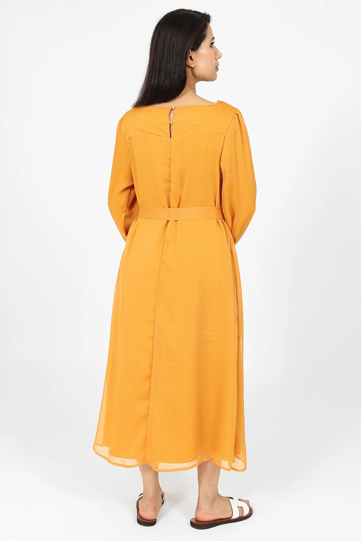 Humayra Mustard Dress - Image 3