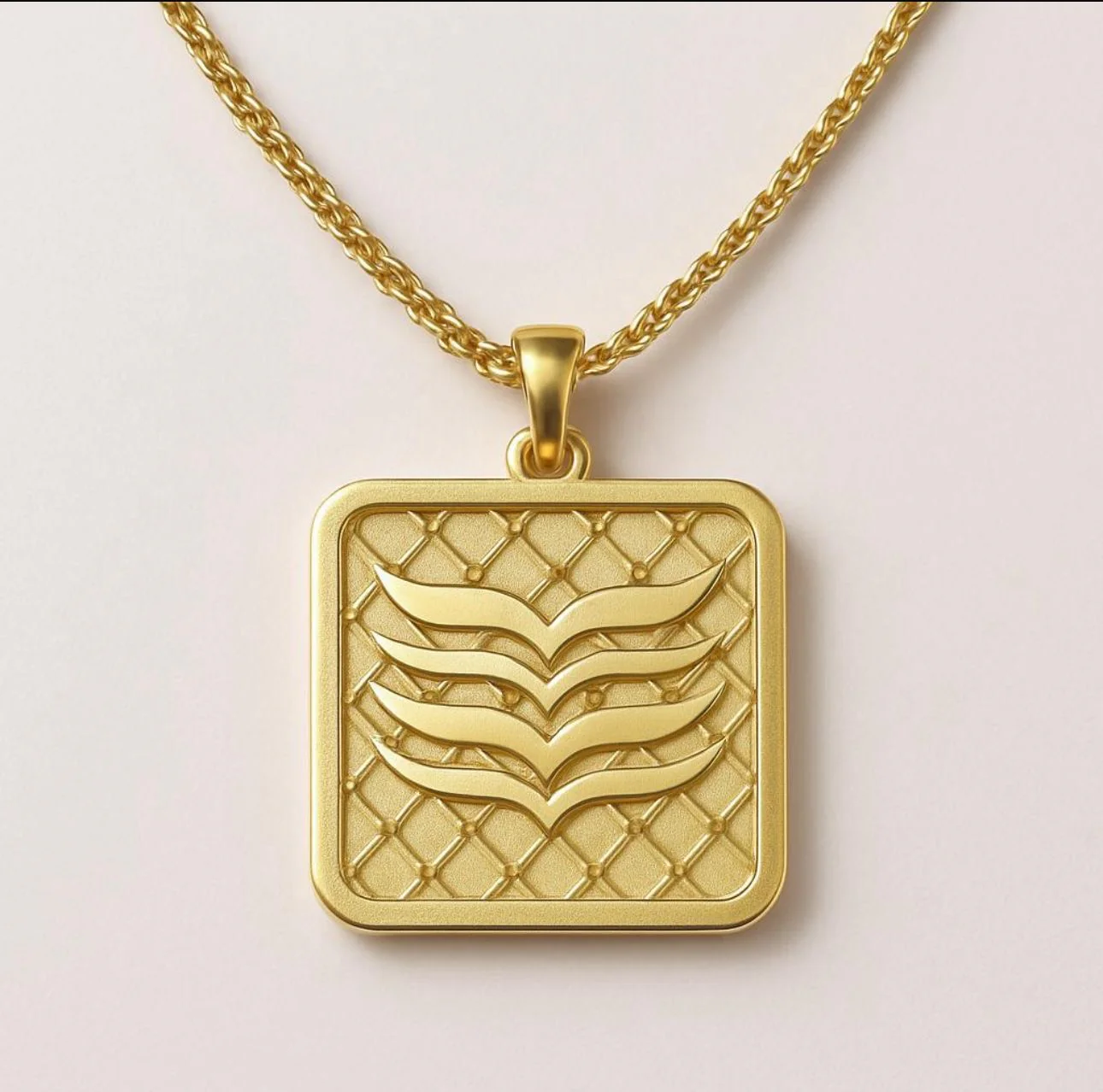 Keffiyeh Tag Necklace