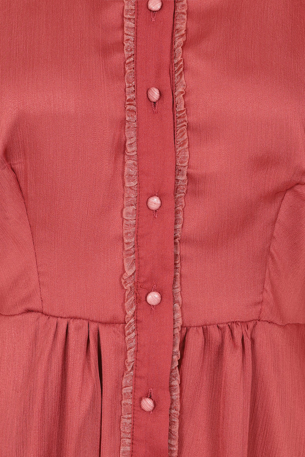 Maidah Crimson Red Dress - Image 6