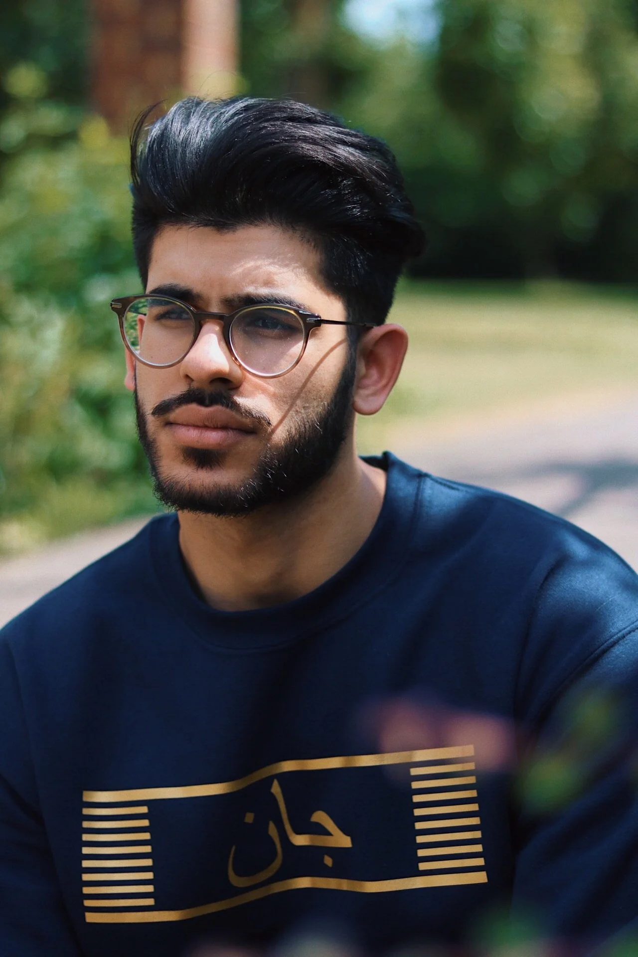 Navy Custom Arabic Name Jumper - Image 3