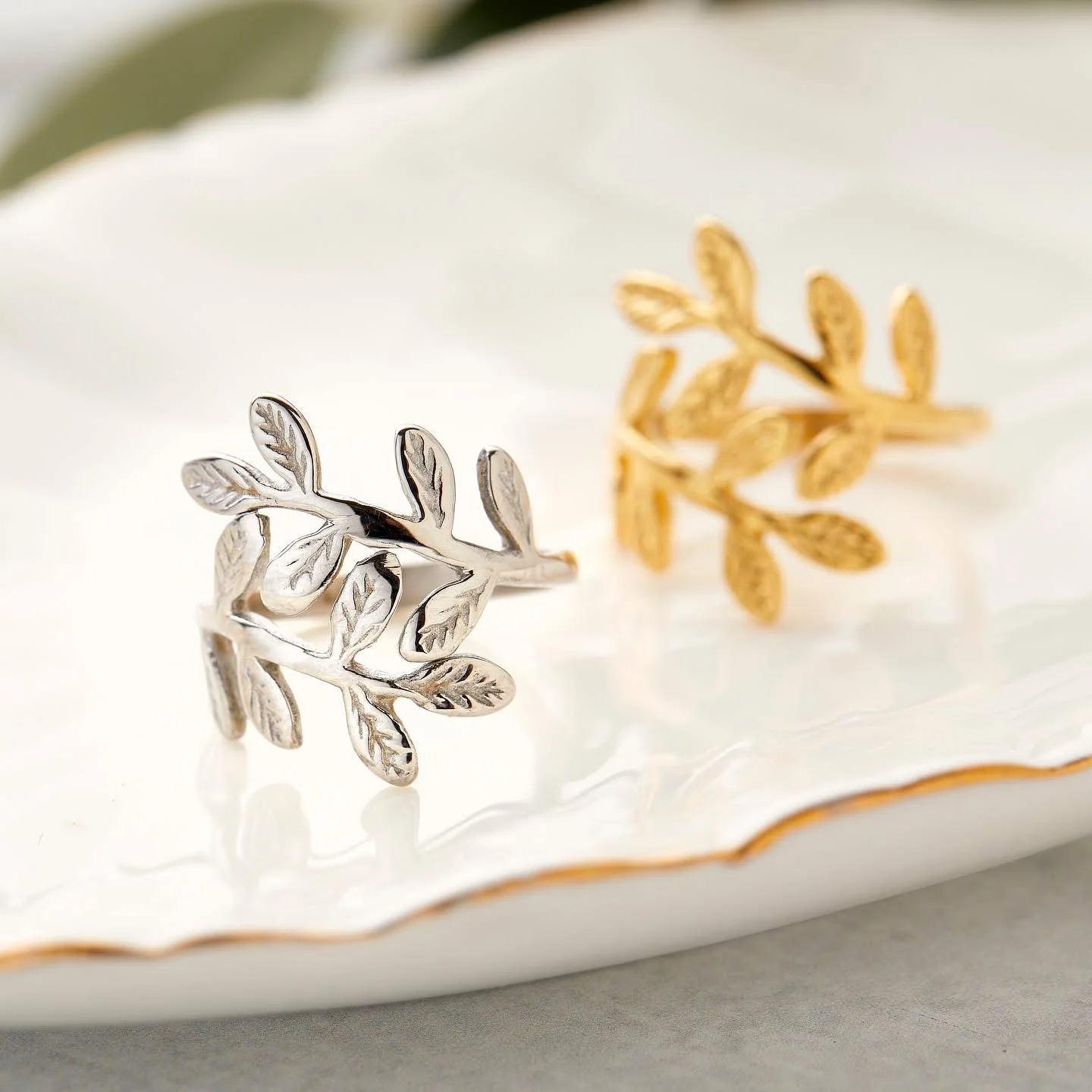 Palestine Olive Leaf Ring - Image 3
