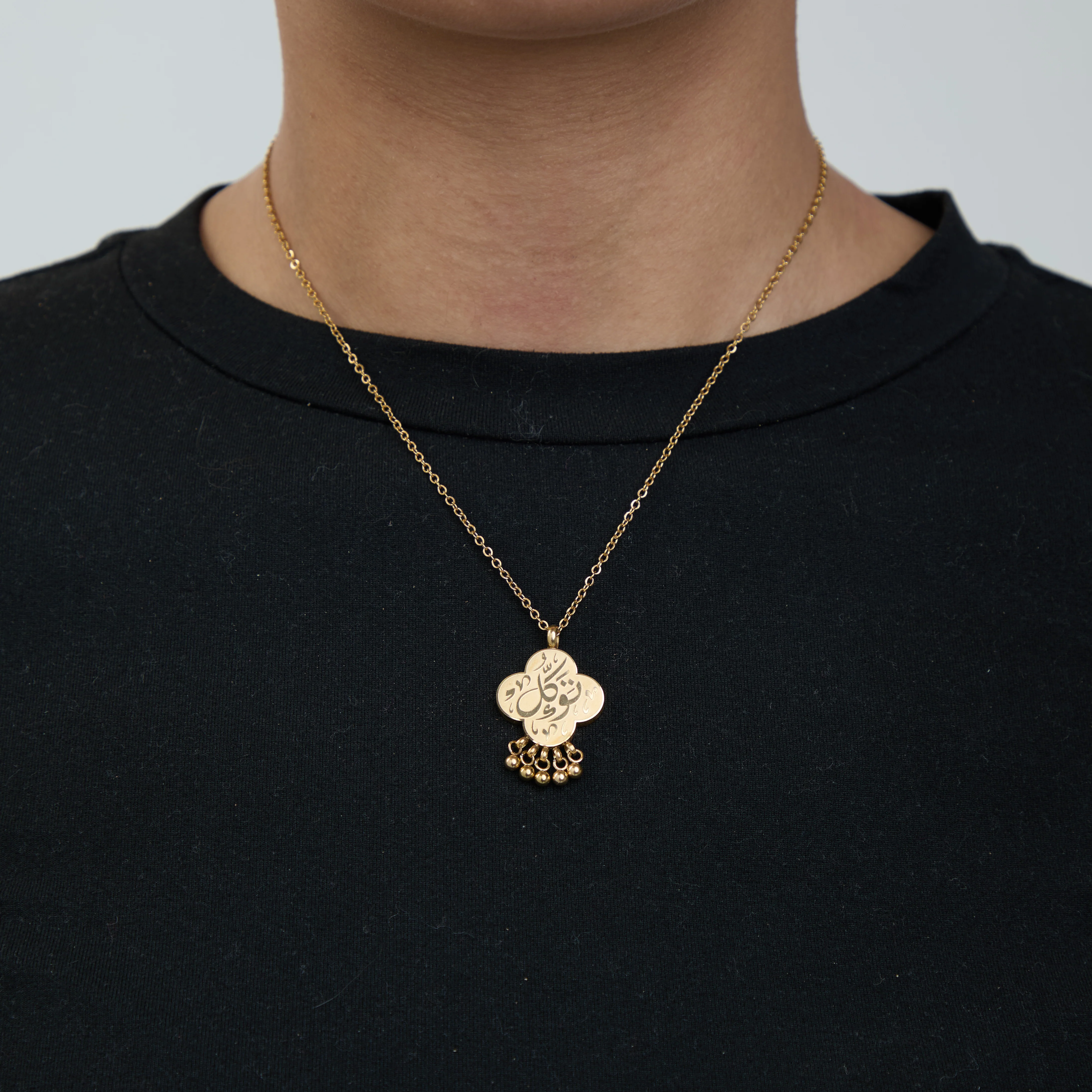 "Tawakkul" Dangling Dotted Necklace - Image 2