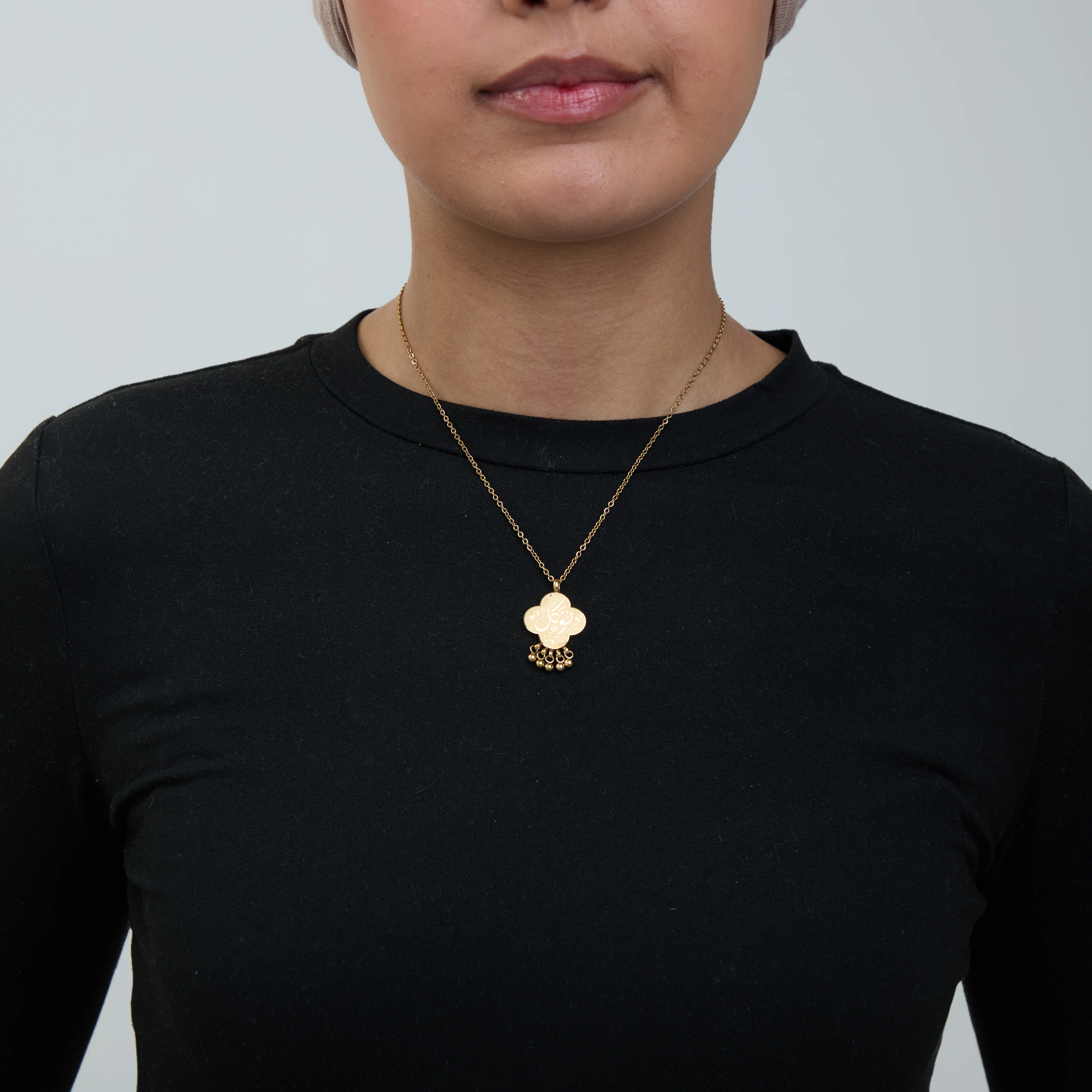 "Tawakkul" Dangling Dotted Necklace - Image 4