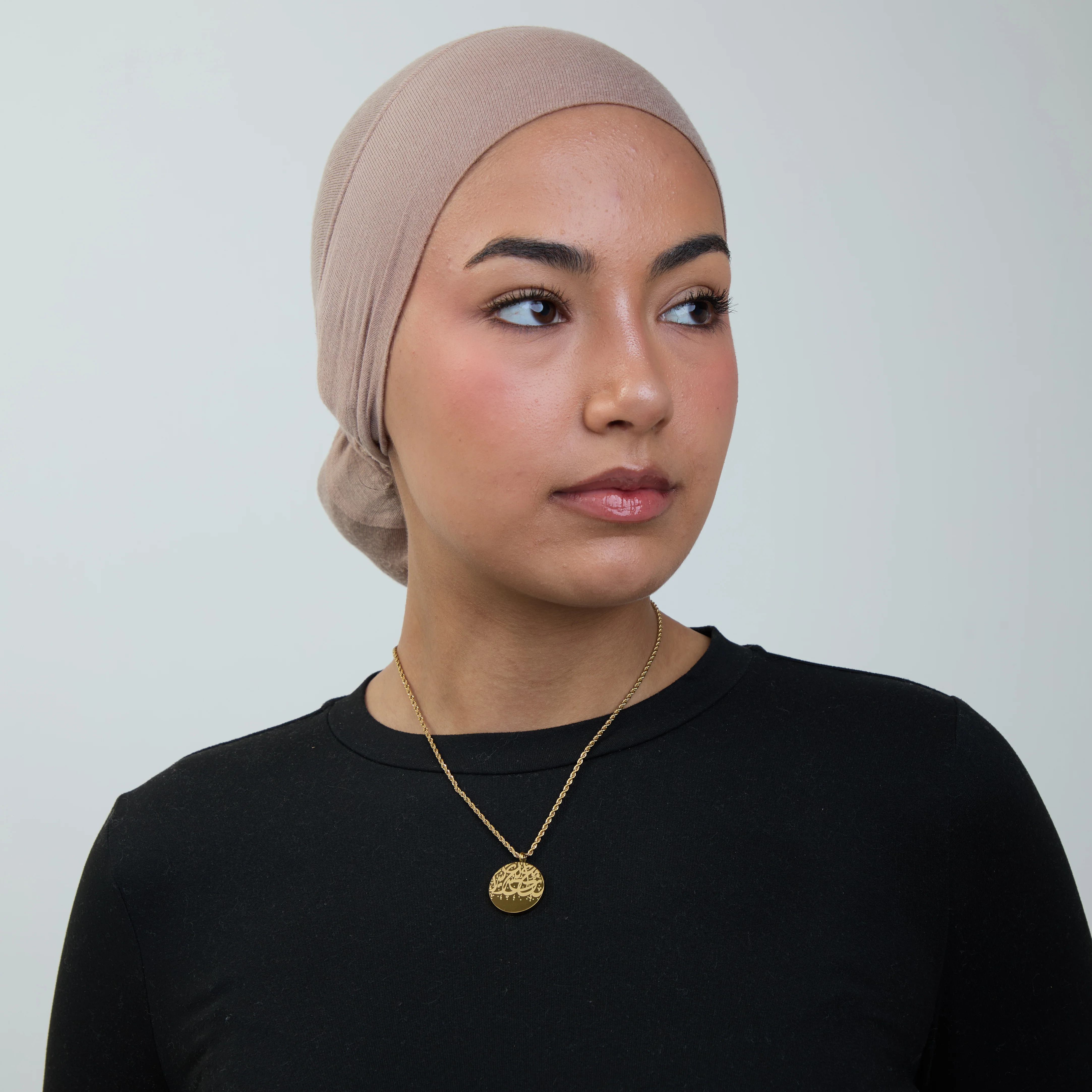“Verily, with hardship comes ease" Coin Necklace - Image 3