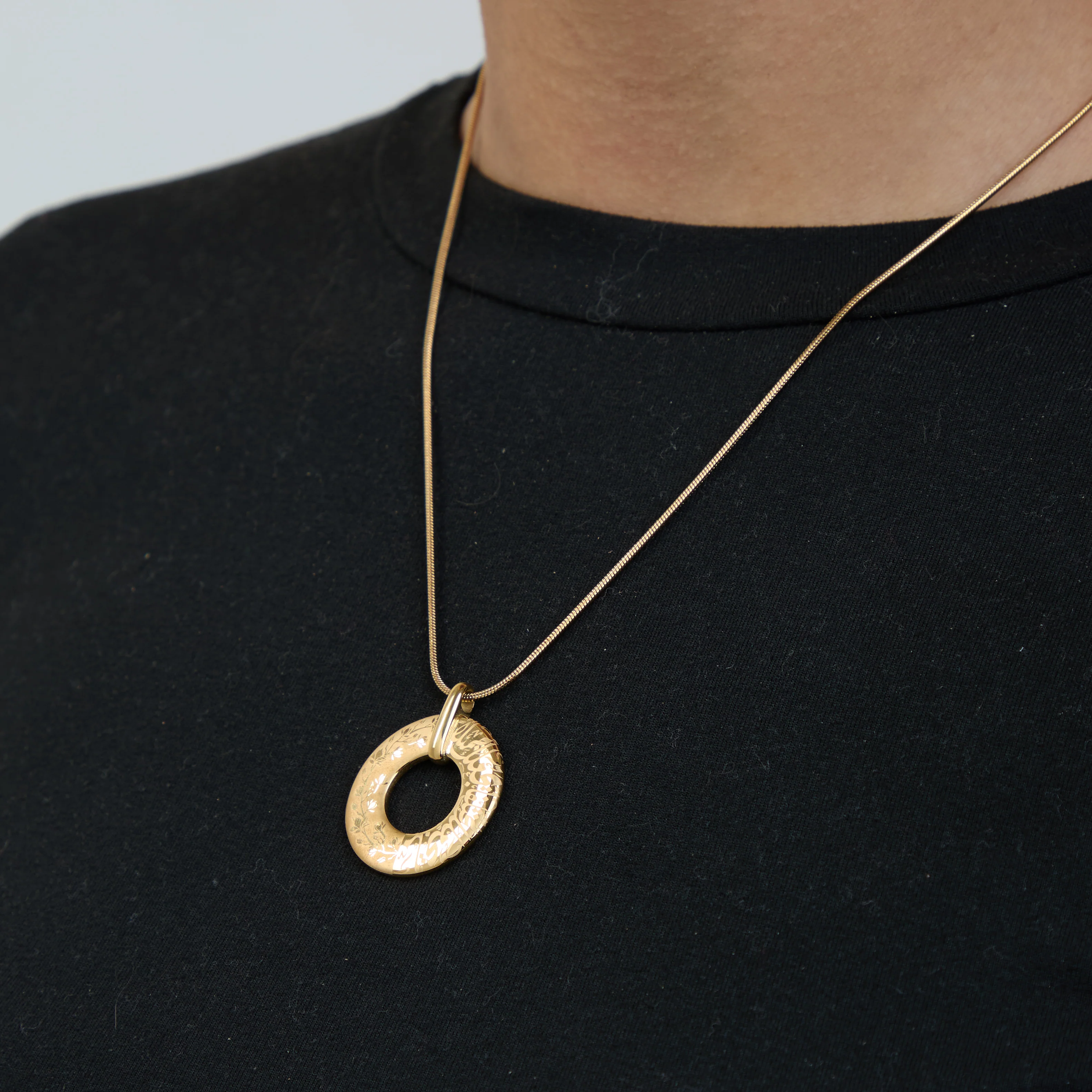 "What Makes You Different Makes You Beautiful" Calligraphy Necklace - Image 3