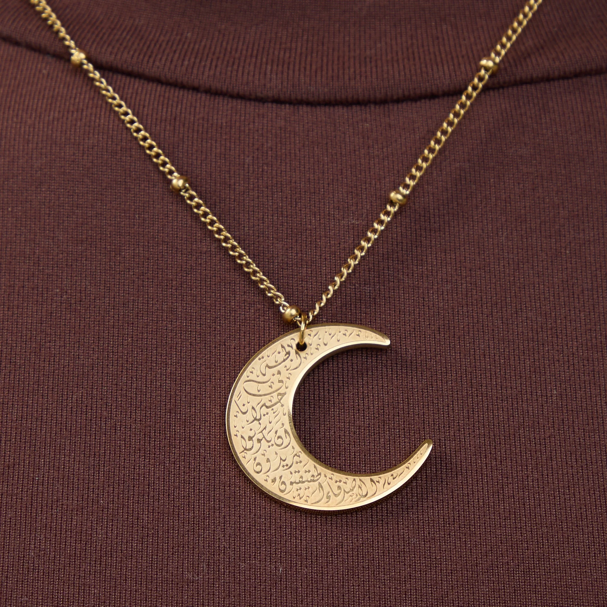 "What Makes You Different, Makes You Beautiful" | Crescent Necklace - Image 2