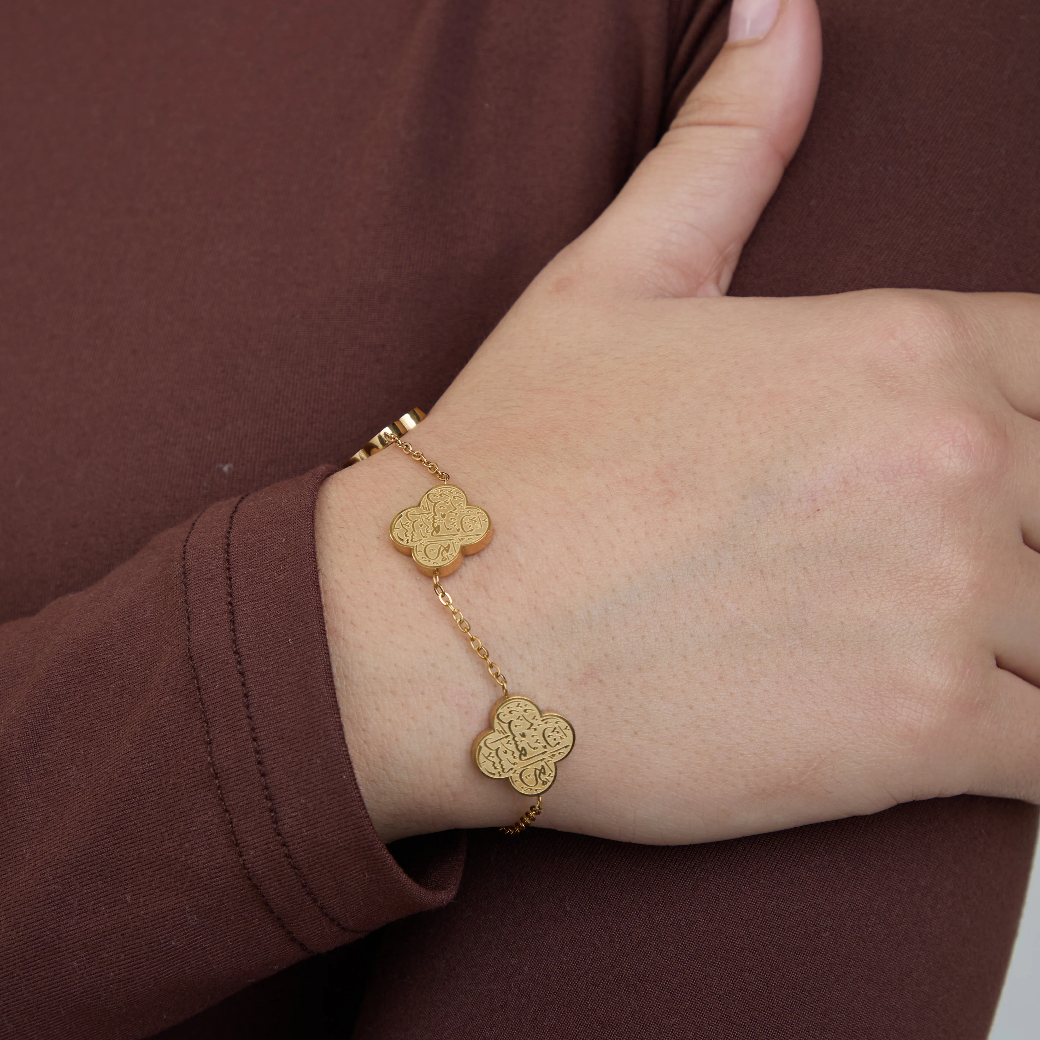 "With Hardship Comes Ease" Bracelet - Image 2