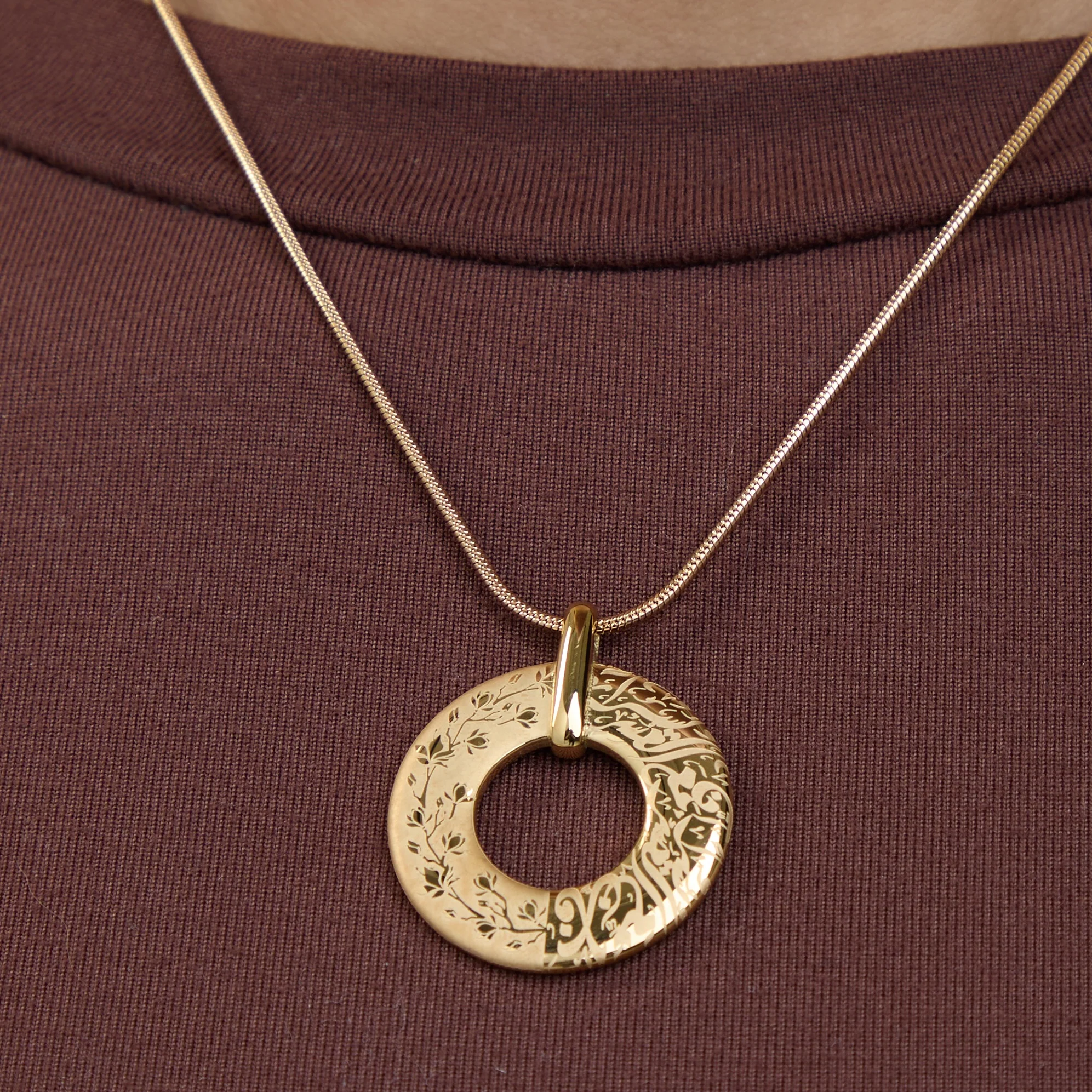 "With Hardship Comes Ease" Promise of Ease Necklace - Image 2
