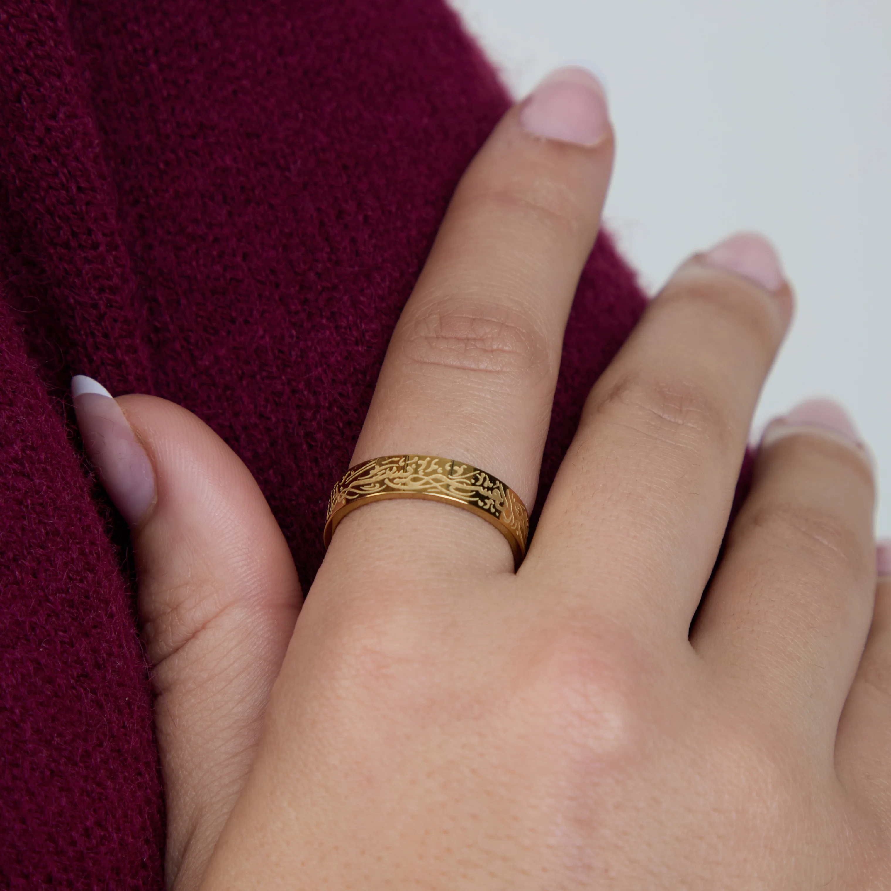 "With Hardship Comes Ease" Ring - Image 2