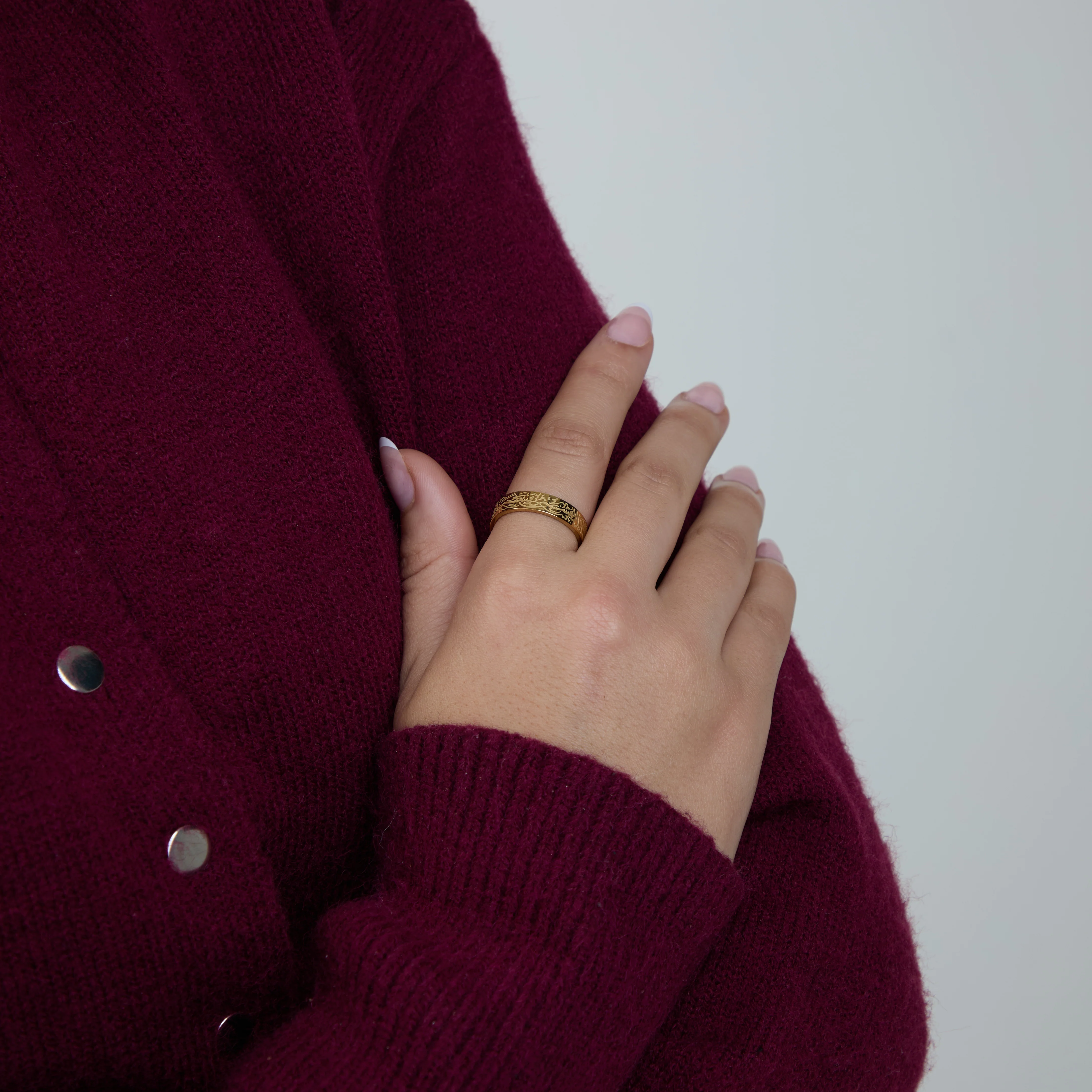 "With Hardship Comes Ease" Ring - Image 4